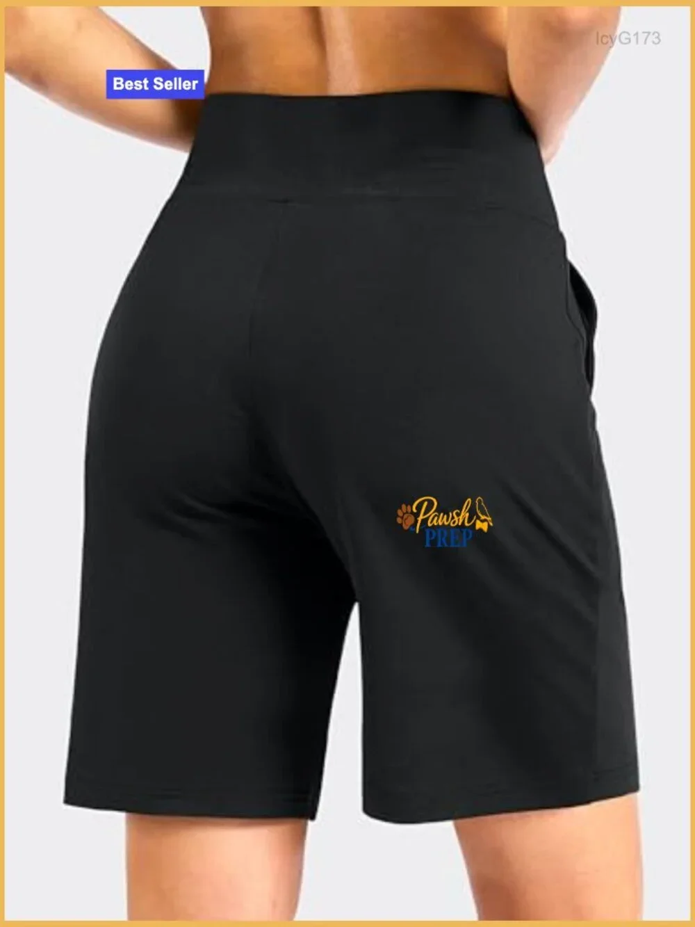 High Waisted Bermuda Shorts with Pockets 7/9in Inseam Lightweight Workout